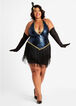 Jazzy Jezebel Halloween Costume, Navy image number 0