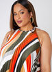 Striped Pleated Midi Dress, Multi image number 3