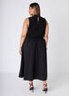 Cutout Midaxi A Line Dress, Black image number 1