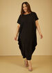 Draped Maxi Dress, Black image number 0