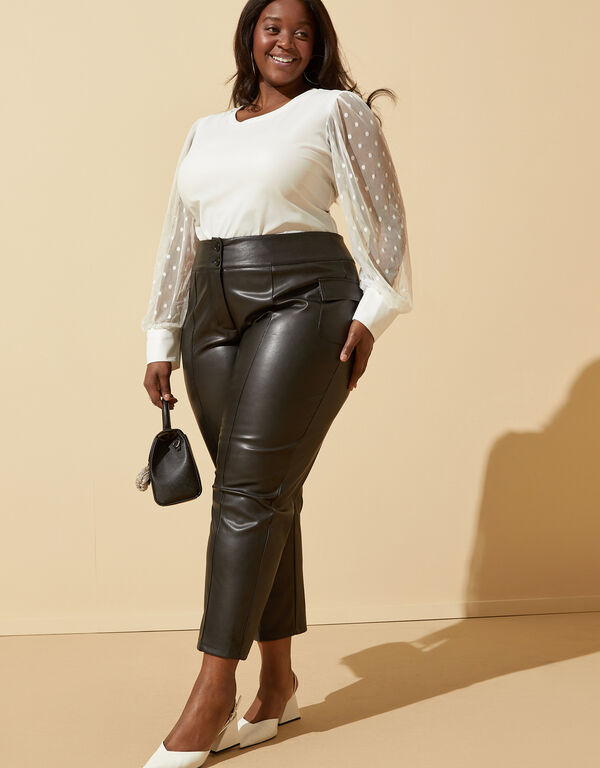 Size Faux Leather Clothing, Sizes 10 -36 | Ashley Stewart
