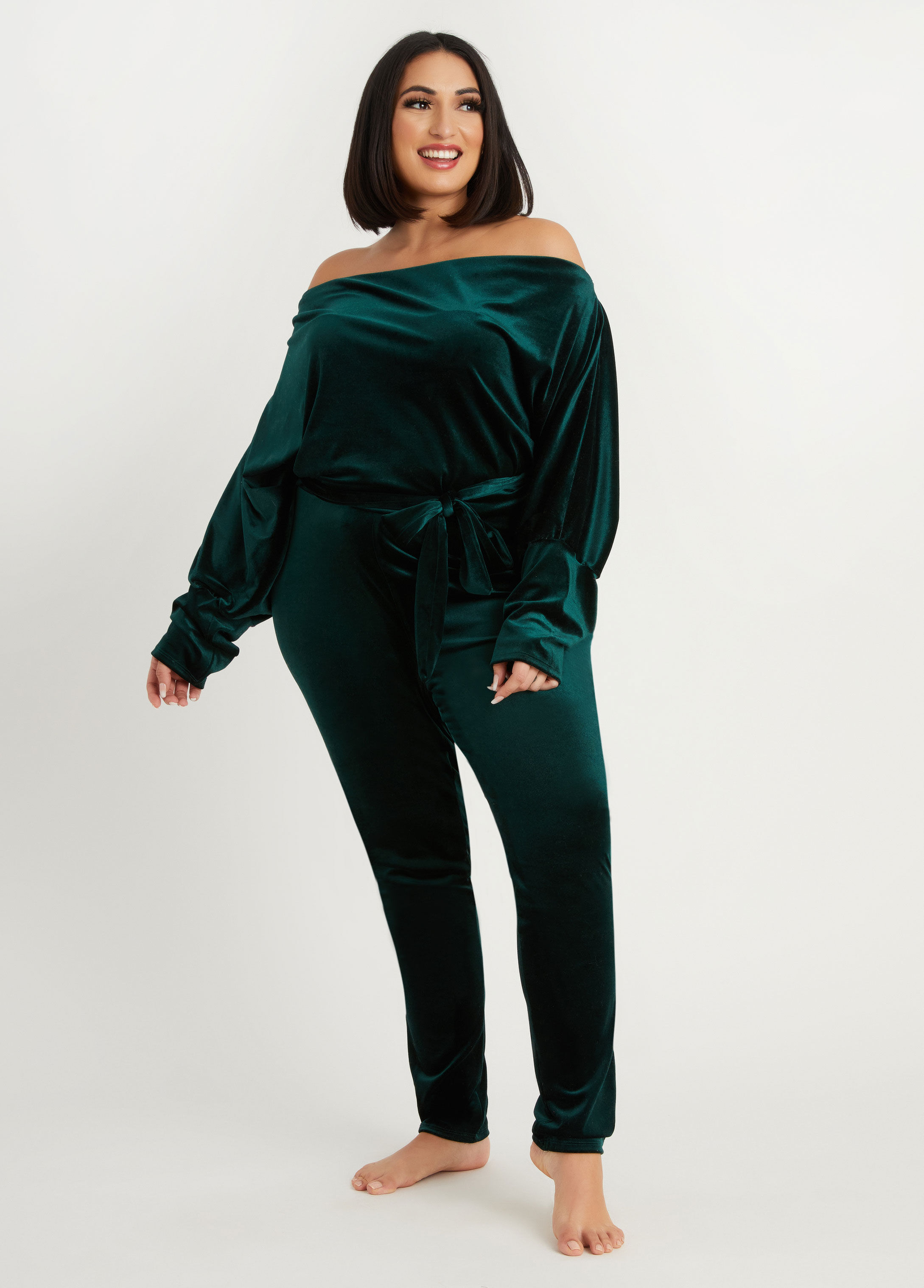 velvet lounge jumpsuit