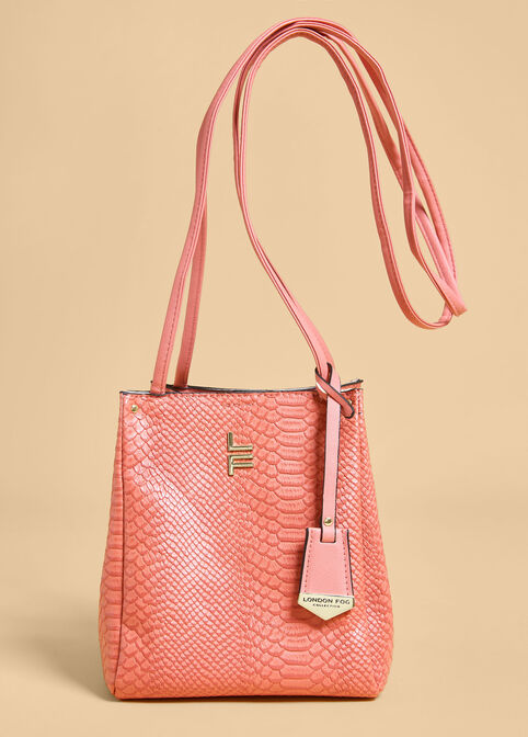 London Fog Coco Bucket Bag, Orange image number 0