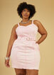 Acid Wash Bodycon Denim Dress, Pink image number 3