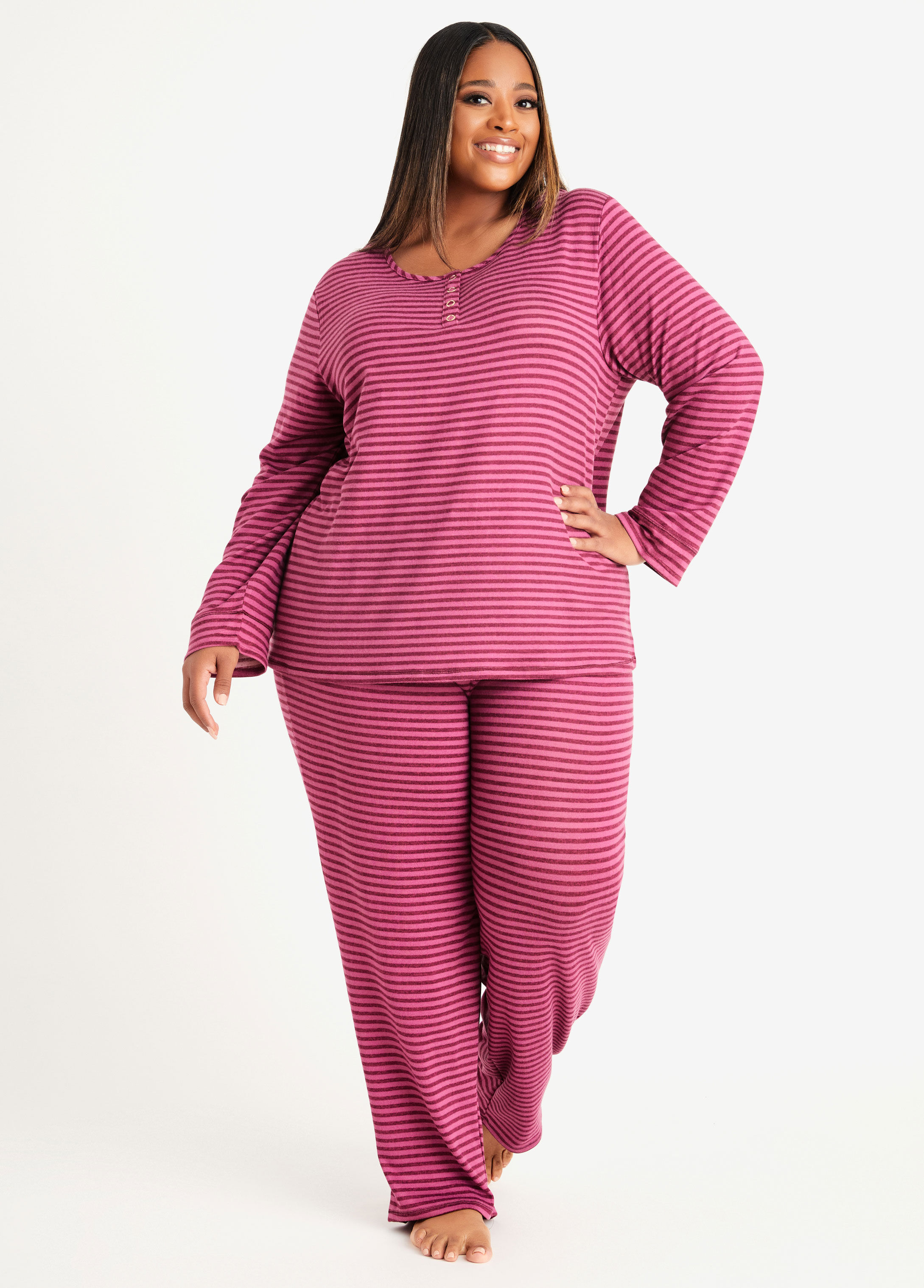 Plus Size Sleepwear Ellen Tracy knit joggers Plus Size Pajamas Set