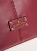 London Fog Laura Faux Leather Tote, Dark Red image number 2