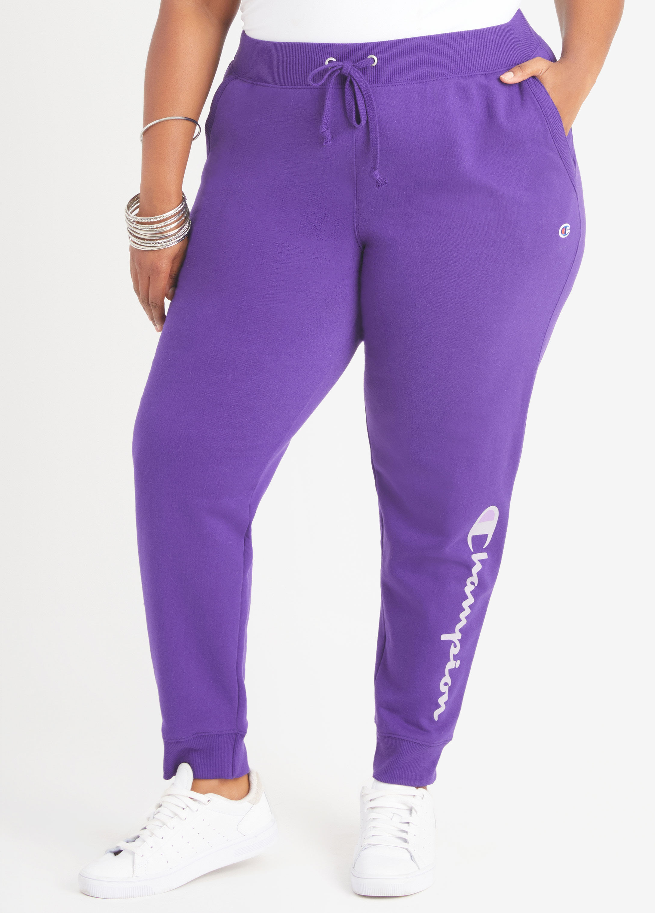 Purple champion online joggers