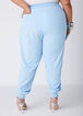 Mid Rise Drawstring Cargo Joggers, POWDER BLUE image number 1