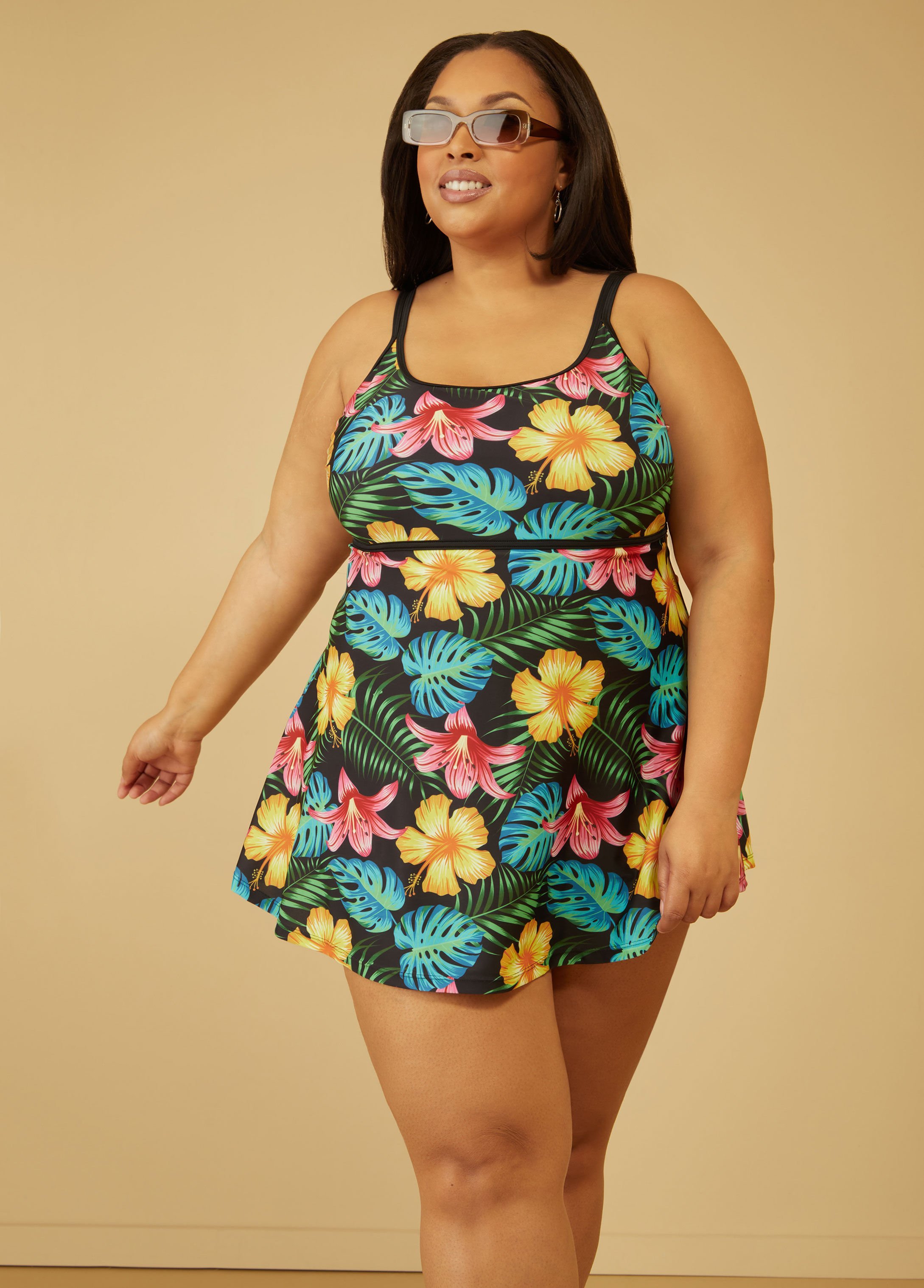 Noon Swim Tropical Swimdress