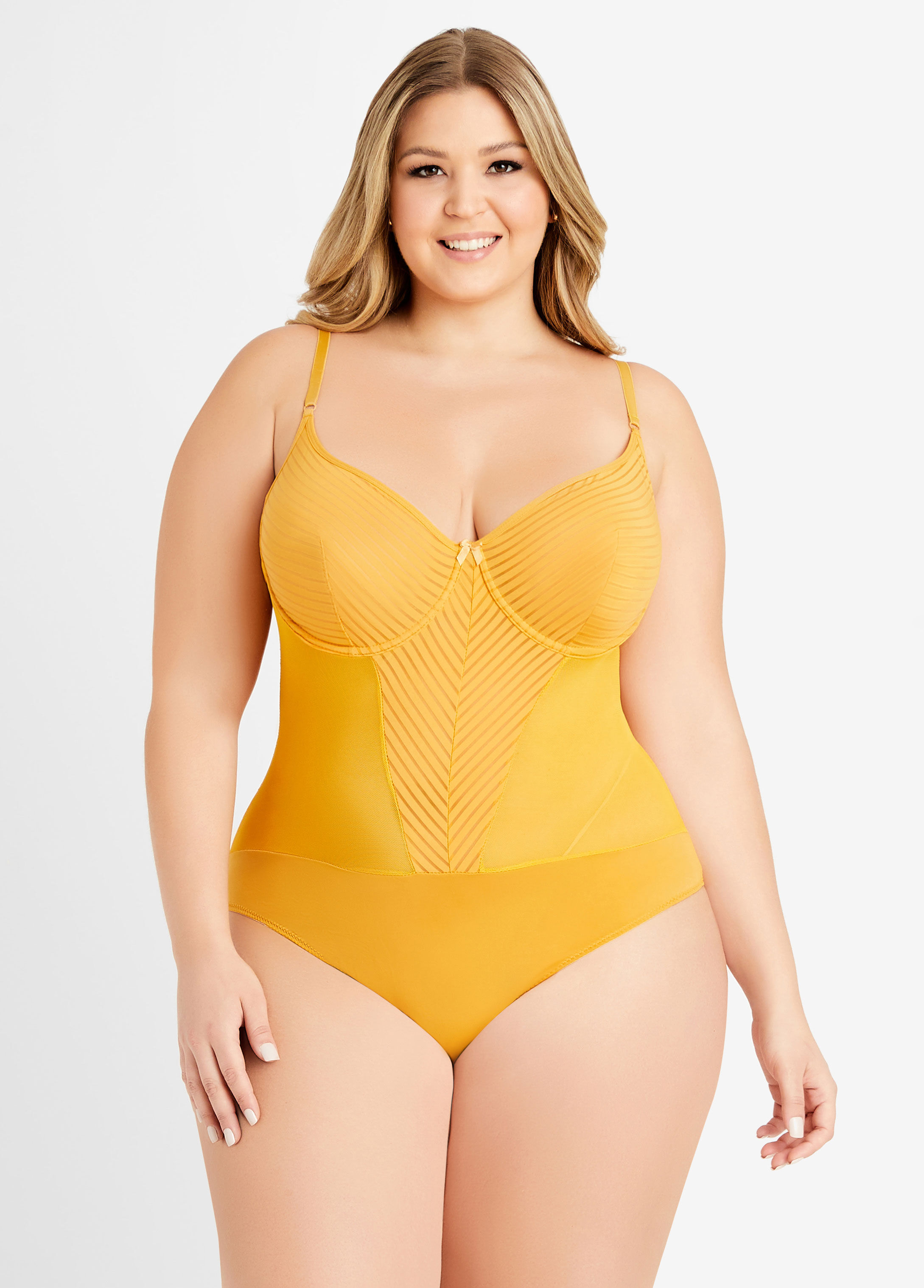 plus size bodysuit with underwire