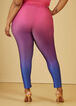 Ombre Mid Rise Leggings, Blue image number 1