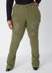 Distressed Cargo Jeans, Olive image number 0