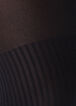 50 Denier Ribbed Footed Tights, Black image number 1