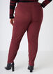 Distressed Zip Detailed Jeggings, Tawny Port image number 1