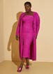Plus Size Textured Knit Duster Plus Size Trendy Dress Set image number 0