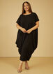 Draped Maxi Dress, Black image number 2