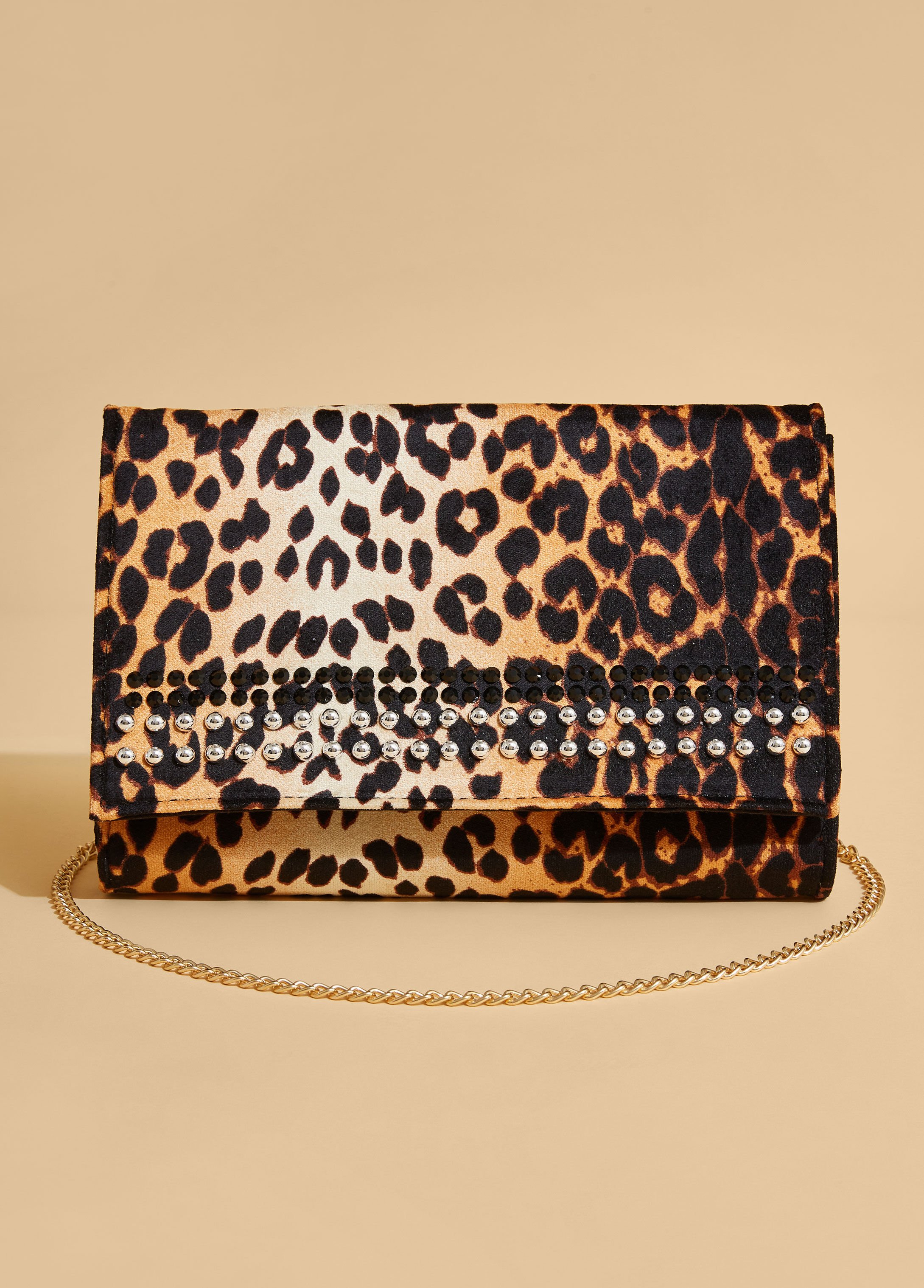 Studded Animal Clutch