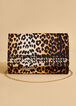 Studded Animal Clutch, Brown Animal image number 1