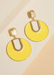 Ring Drop Earrings, Maize image number 0