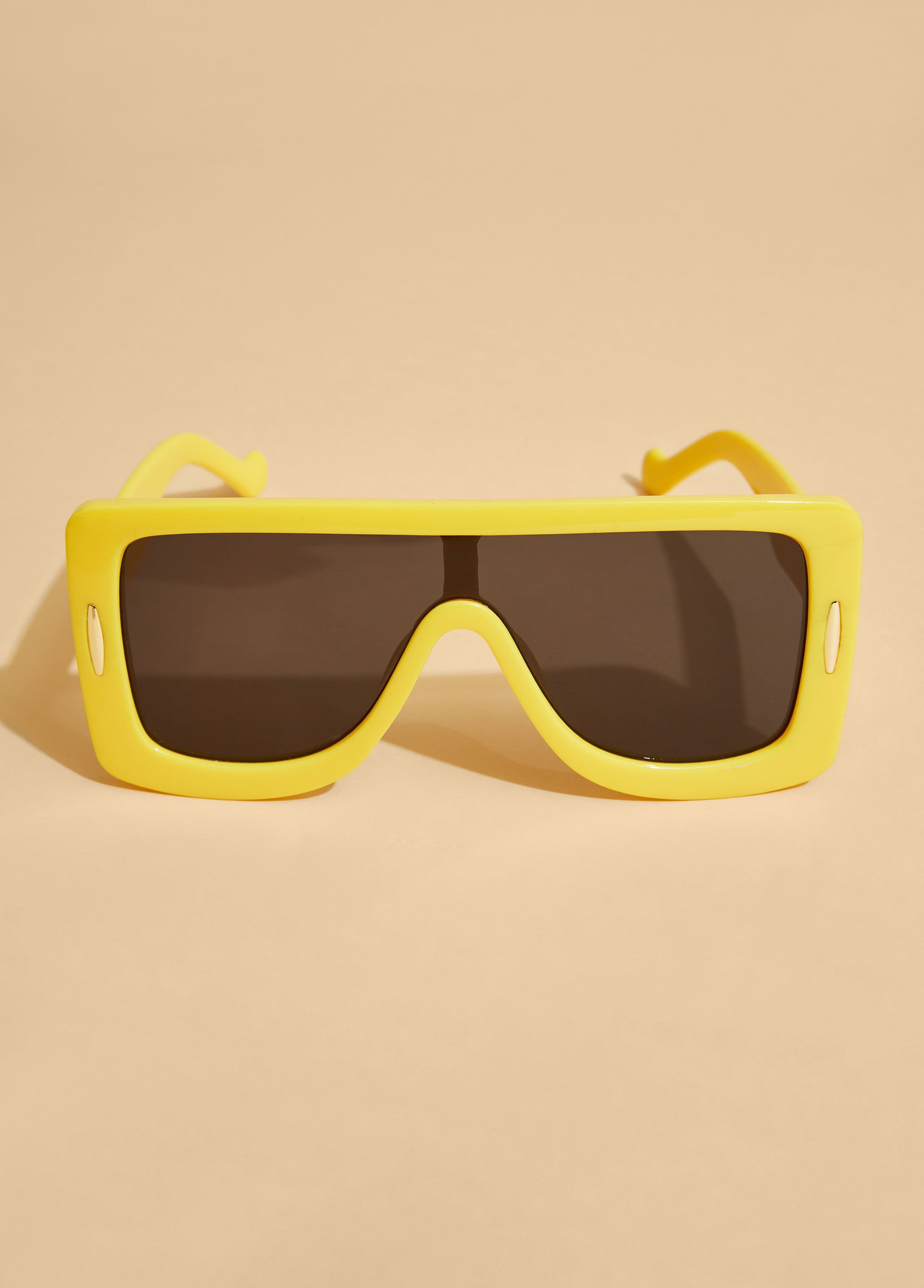 Plastic Tinted Shield Sunglasses