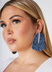 Camo Denim Earrings, Denim image number 0