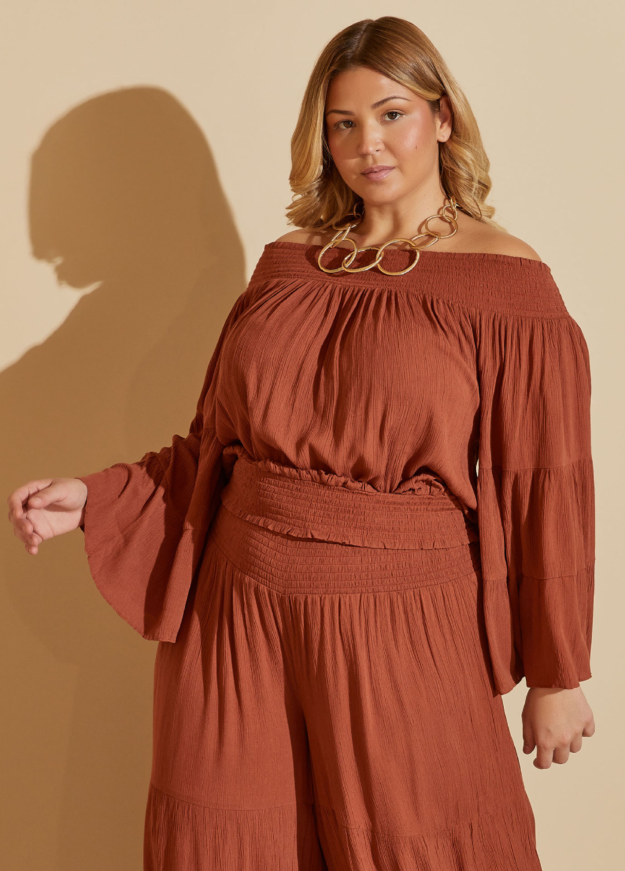 Plus size gauze outlet tops