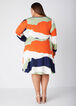 Abstract Faux Wrap Dress, Multi image number 1