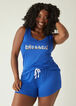 Emme Jordan Blessed PJ Shorts Set, Blue image number 0