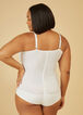 Satin Trimmed Shapewear Bodysuit, White image number 1