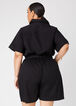 Cotton Twill Utility Romper, Black image number 1