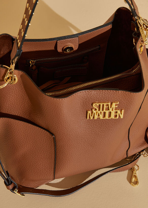 Trendy Designer Steve Madden BShiloh vegan leather satchel and tote