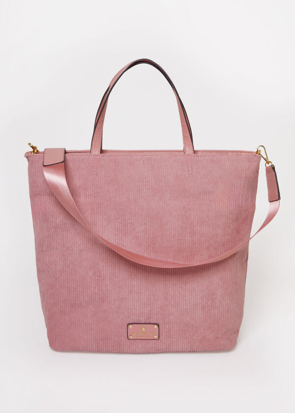 London Fog Birming Corduroy Tote, Rose image number 0