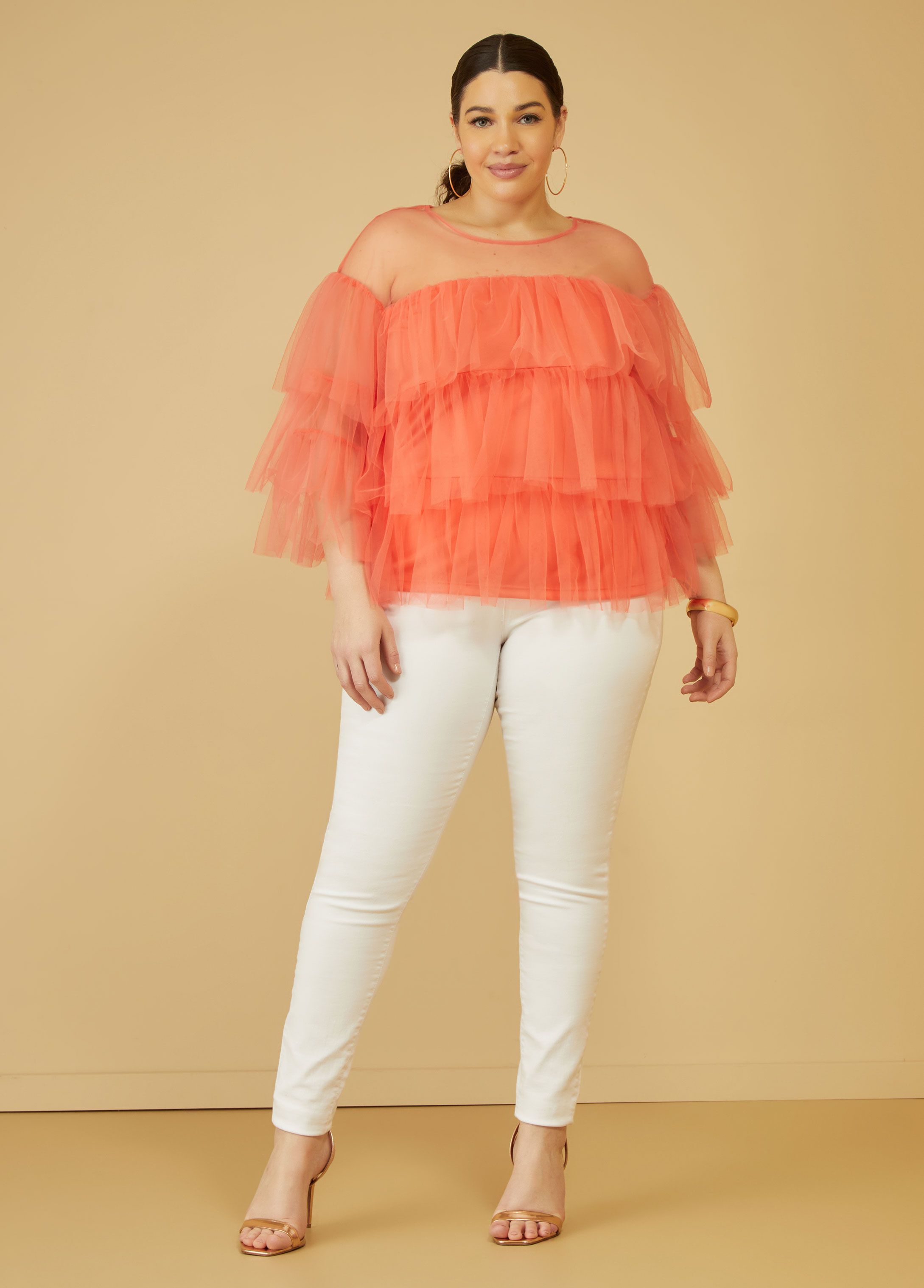 Tiered Tulle Top