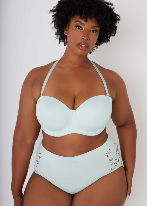 Convertible Underwire Bra, Mint Green image number 4