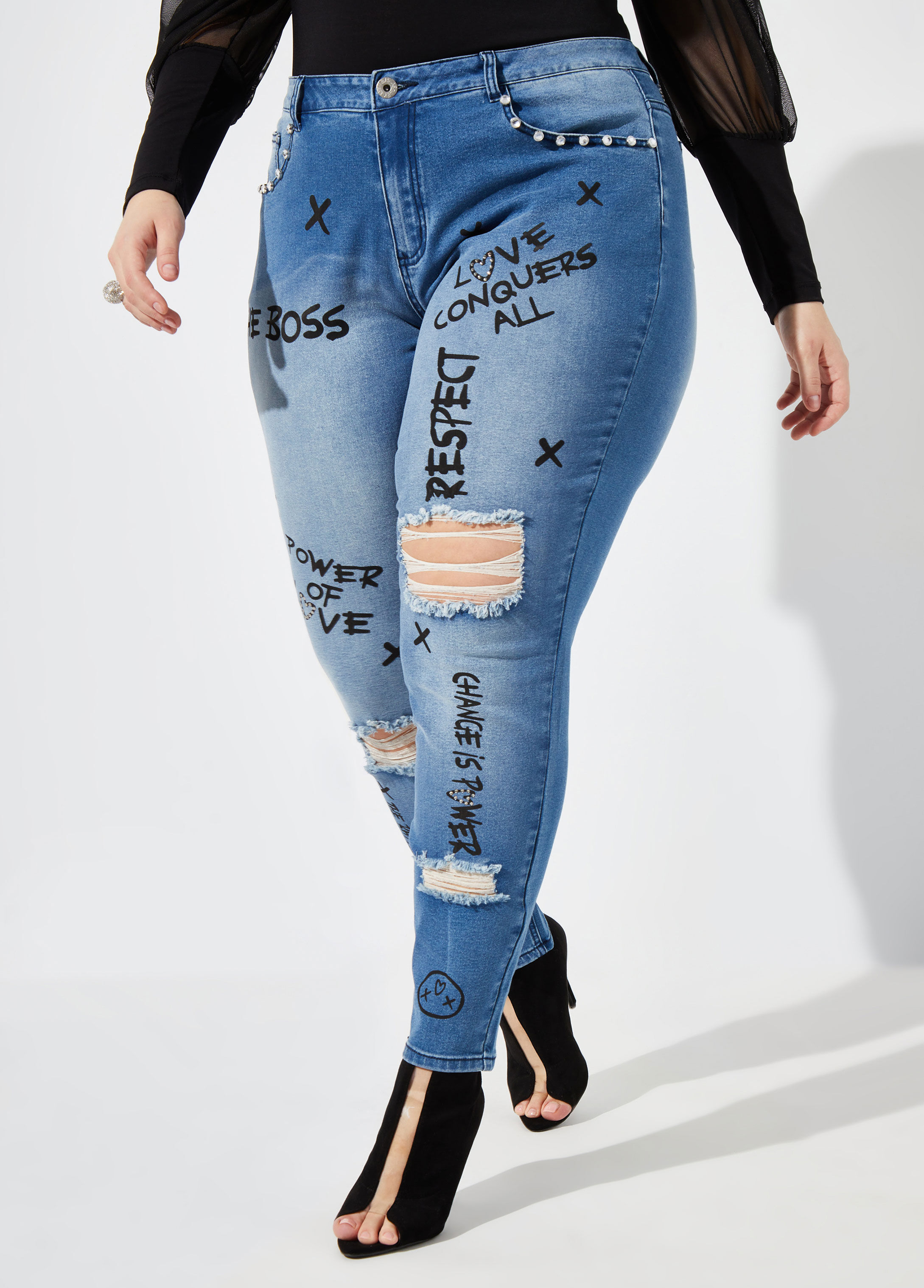 ashley stewart ladies jeans