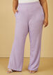 Textured Knit Straight Leg Pants, Purple image number 2