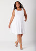 Jersey A Line Tank Dress, White image number 2