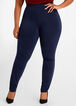 High Waist Stretch Knit Legging, Peacoat image number 0