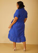 Embroidered Linen-Blend Dress, Surf The Web image number 1