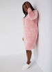 Lurex™ Trimmed Hooded Velour Dress, Blush image number 2