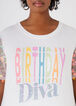 Embellished Birthday Graphic Tee, White image number 3