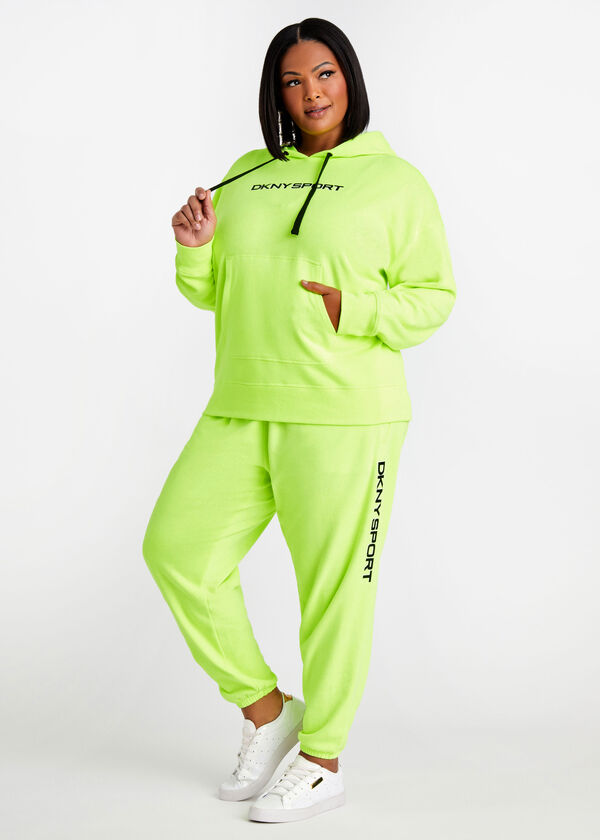 Plus Size DKNY Sport Shadow Logo Hoodie Plus Size Active Tops Bottoms