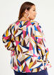 Cowl Neck Printed Crepe Blouse, Multi image number 1