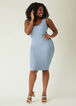 Ribbed Tank Dress, Denim Blue image number 0