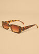 Tortoiseshell Rectangle Sunglasses, TORT image number 2