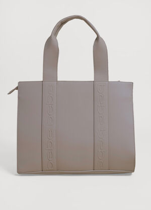 Bebe Hana Faux Leather Tote, Camel Taupe image number 1