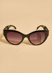 Chain Link Round Sunglasses, Black image number 1