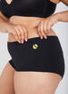 Logo Print Cotton Blend Boyshorts, Black image number 3