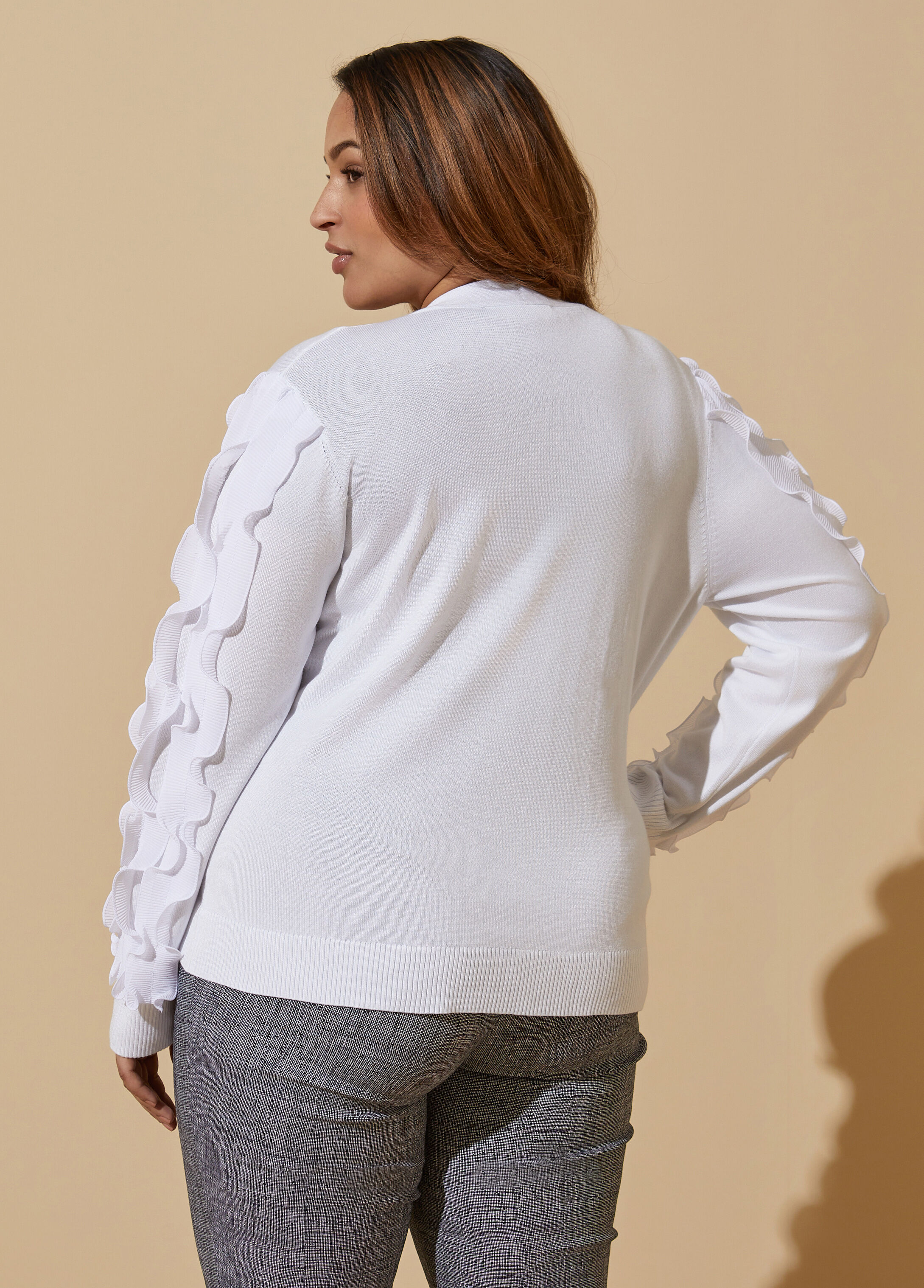 Ashley stewart white outlet jumper