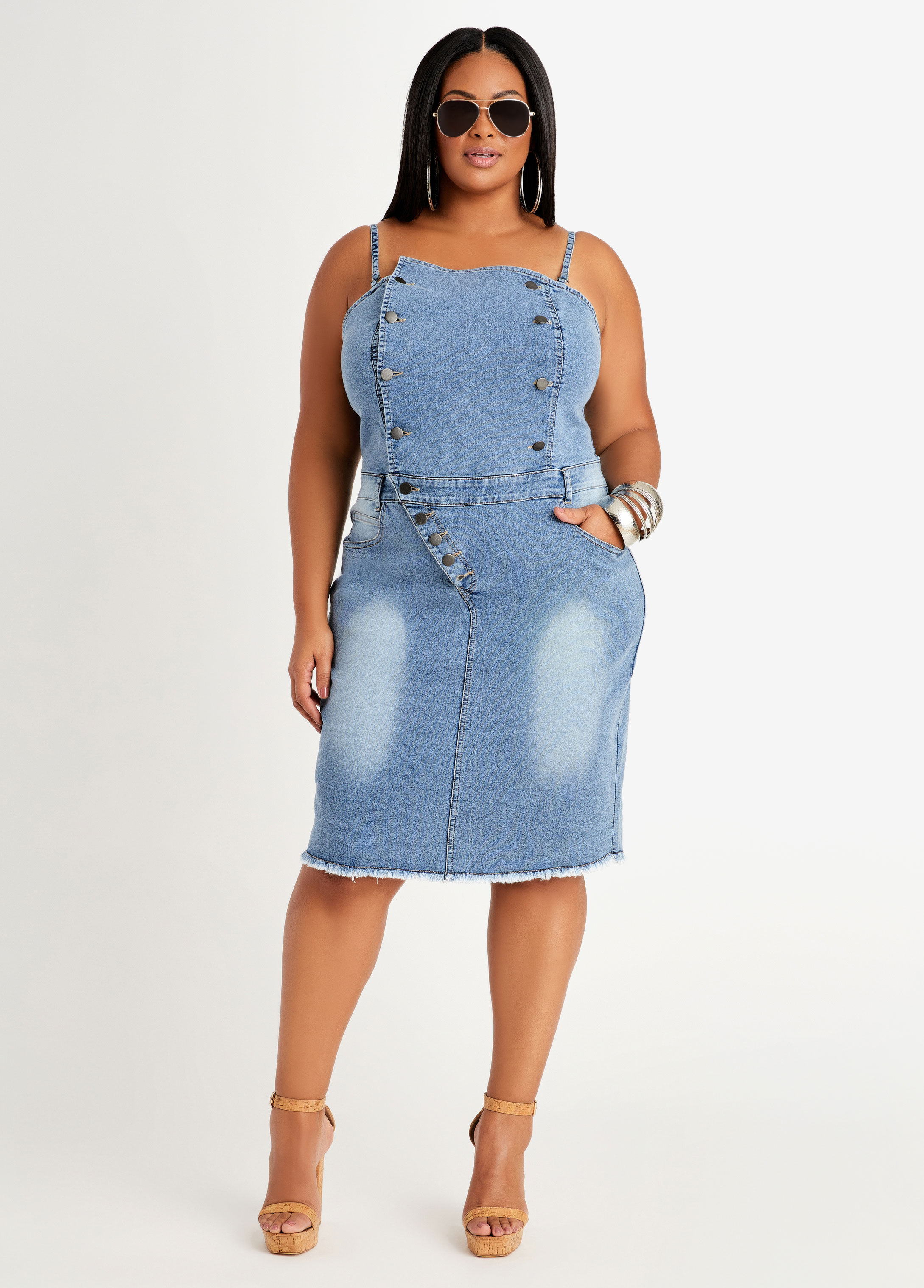 sexy plus size denim dress